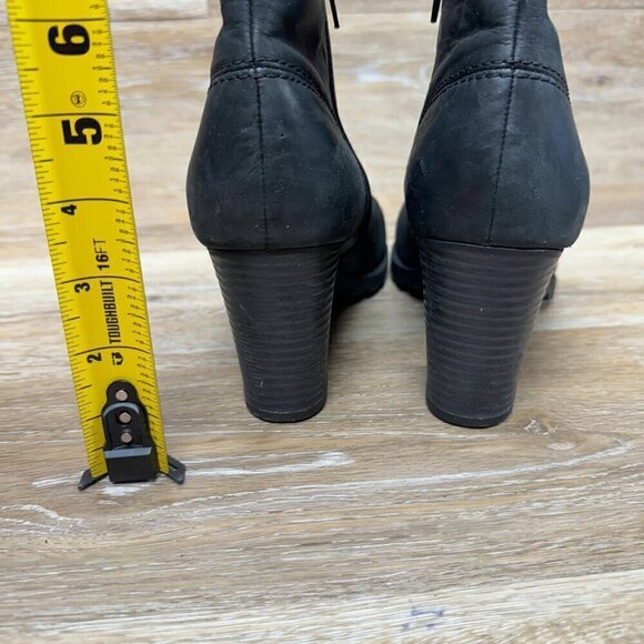 Collection by Clarks Verona Ease Black Leather Ankle Boot Women's Size 9 - Picture 3 of 6